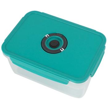 Preview: 3er-Set Vakuum Vorratsdose 1200 ml - Hygienische Lebensmittelaufbewahrung - Klickverschluss, Vakuumpumpe, BPA-frei, spülmaschinenfest & gefriergeeignet