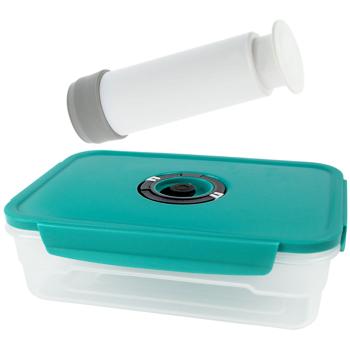 Preview: Vakuum Vorratsdose mit Klickverschluss, inkl. Vakuumpumpe, 2300 ml