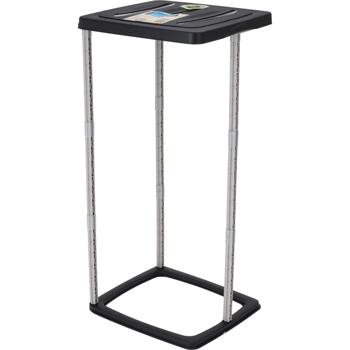 Preview: 2er-Set Abfallsammler mit Deckel 60 Liter - Abfalltrennung & Umweltschutz - 90% recyc. Material - Müllsackhalter robust & leicht - Garten Camping Feste