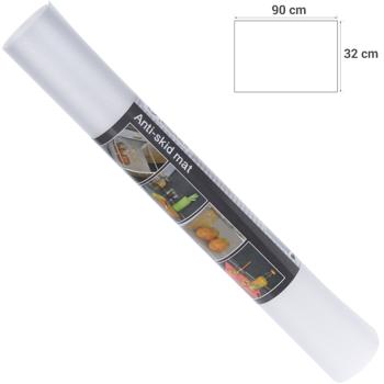 Preview: 2er-Set Anti-Rutsch-Matte 90x32cm - Transparent - Lebensmittelecht - Zuschneidbar - Für Schubladen, Kühlschränke, Wohnwagen - Sichere Ordnung & Hygiene