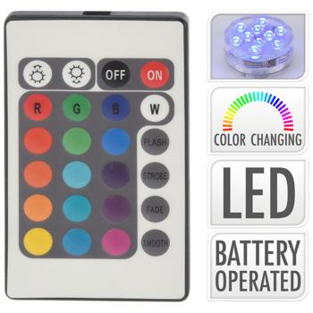 Preview: set di 2 lampade da piscina a LED con cambio di colore, funzionamento a batteria