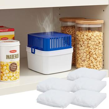 Powerful dehumidifier (1.8L) + 5 granulate refill packs - Ideal for damp cellars, garages, garden sheds - Effective humidity control