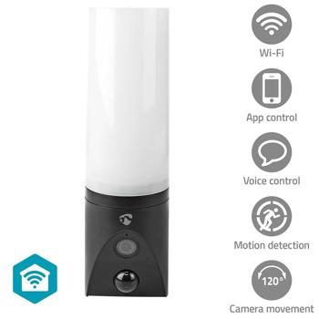 Preview: Caméra de surveillance WiFi avec éclairage extérieur : SmartLife, Full HD, vision nocturne & capteur PIR. IP65 résistant aux intempéries, accès à l‘application & communication bidirectionnelle
