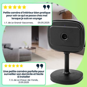 Preview: Caméra de Surveillance Intérieure SmartLife Wi-Fi Full HD 1080p - Babyphone & Animaux - Vision Nocturne 10m - Détection Mouvement/Bruit