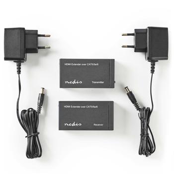 Preview: Extender HDMI Full HD con Ethernet (1080p): 3D, CEC, DTS & Dolby Digital, antracite – estensione del segnale senza perdita di qualità