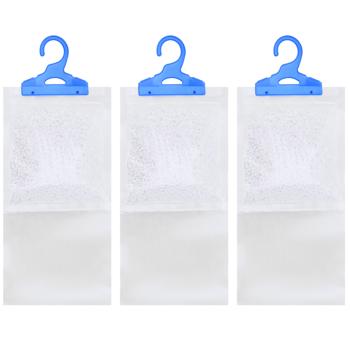 Preview: Effective dehumidifiers for closets, 3 pieces, 450ml each, for hanging, wardrobe dehumidifier against mold and odors