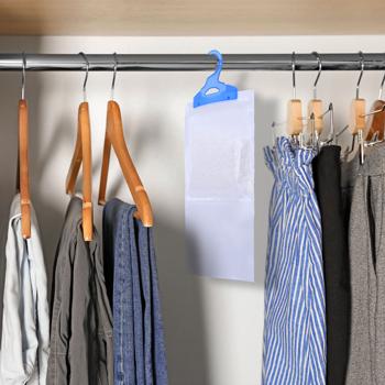 Preview: Absorbeurs d‘humidité pour penderie - Lot de 9 déshumidificateurs à suspendre - 450 ml chacun - Efficacité 60 jours - Contre moisissure et mauvaises odeurs