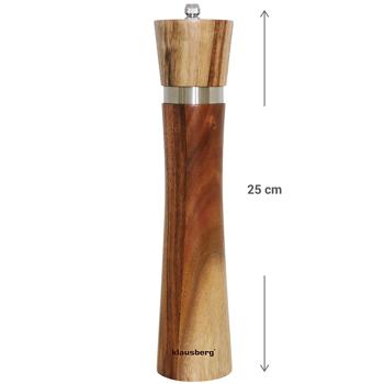 Preview: Salt and pepper mill with ceramic grinder, made of acacia wood