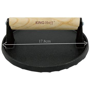 Preview: Cast iron meat press, for BBQ, burgers, steaks, Ø 17.8cm