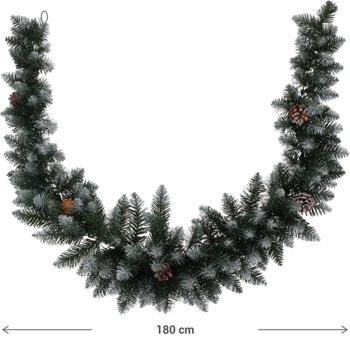 Preview: Ghirlanda di Natale con pigne, 180 cm