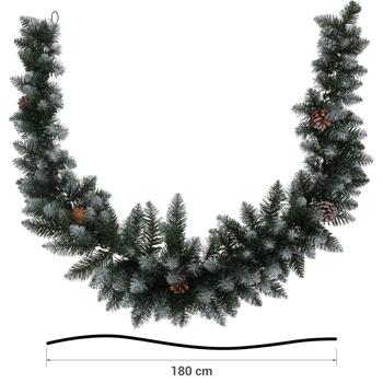 Preview: Ghirlanda di Natale con pigne, 180 cm