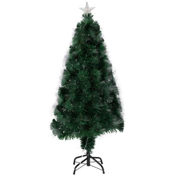Preview: Sapin de Noël artificiel - Aspect naturel & réutilisable chaque année - 60 LED blanc chaud - Étoile lumineuse - H60cm - Déco intérieure festive