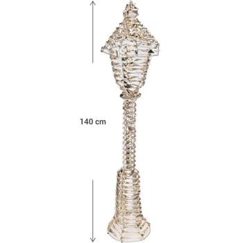 Preview: LED-Laterne Goldfarben - 720 Micro-LEDs, Timer, IP44 Spritzwasserschutz - 30x30x140cm Deko für Weihnachten & gemütliches Licht Preview: LED-Laterne Goldfarben - 720 Micro-LEDs, Timer, IP44 Spritzwasserschutz - 30x30x140cm Deko für Weihnachten & gemütliches Licht