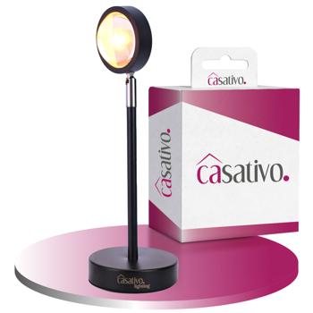 Preview: Lampe Coucher de Soleil LED - Lumière Romantique & Ambiance Magique - Tête Pivotante 180°, USB, Aluminium, 10W - Décoration & Photos