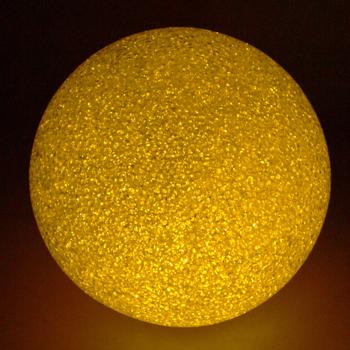 Preview: Leuchtkugel Weihnachtskugel LED warmweiss - Ø 18 x 17,2 cm - Festliche Deko für Adventszeit-Weihnachtsbaum-Fenster - Gemütliches Ambiente - Batteriebetrieben