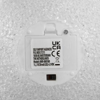 Preview: Leuchtkugel Weihnachtskugel LED warmweiss - Ø 18 x 17,2 cm - Festliche Deko für Adventszeit-Weihnachtsbaum-Fenster - Gemütliches Ambiente - Batteriebetrieben