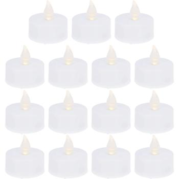 Preview: set di 15 luci LED, bianche con sfarfallio realistico, batterie incluse - Design classico e moderno per momenti d‘atmosfera