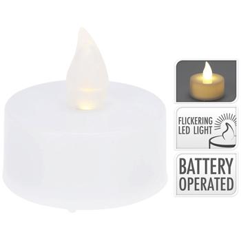 Preview: set di 15 luci LED, bianche con sfarfallio realistico, batterie incluse - Design classico e moderno per momenti d‘atmosfera