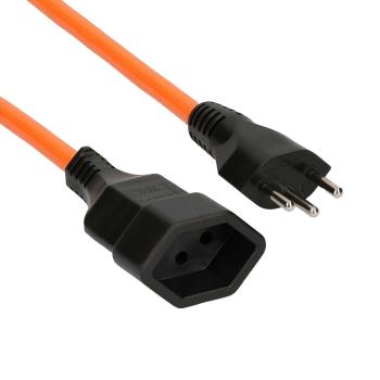 Preview: Netzkabel Verlängerung EPR / PUR 3x 1,5mm 5 Meter Swiss T12/ T13