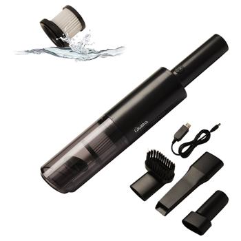 Preview: Modern professional cordless handheld vacuum cleaner with HEPA filter, bagless, powerful 6000 Pa, 120 W, USB for home, office, car