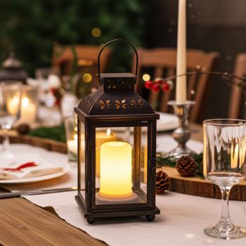 LED-Flammenleuchte als sicherer Kerzenersatz – Warm-weisses Licht, Ø 7,5x9,5cm – Ideal für Adventsstimmung, Laternen & Windlichter – Batteriebetrieben