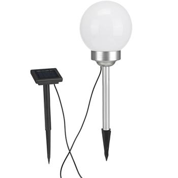 Preview: Lampada a sfera da giardino con motivo luminoso mobile, incl. modulo solare, Ø 15 cm