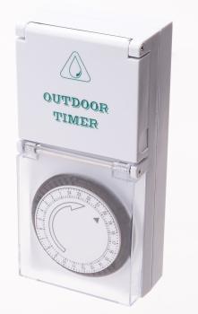 Preview: Programmateur mécanique journalier - Extérieur robuste IP44- Sécurité enfant, Swiss Edition, prise T12/T13- 48 cycles/jour