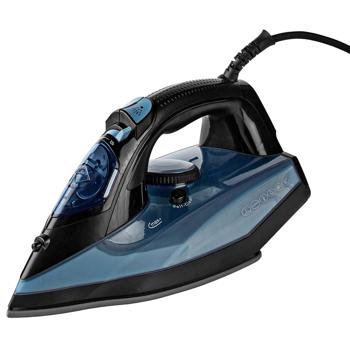 Preview: Leistungsstarkes Dampfbügeleisen mit Keramik-Bügelsohle, 2600 W, Anti-Kalk-System, 0,32 l Wassertank, vertikale Dampffunktion, blau-schwarz Preview: Leistungsstarkes Dampfbügeleisen mit Keramik-Bügelsohle, 2600 W, Anti-Kalk-System, 0,32 l Wassertank, vertikale Dampffunktion, blau-schwarz