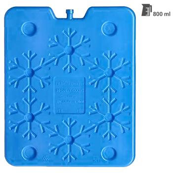 Preview: Accumulateur de froid XXL 800ml - Effet super cool voyage pique-nique camping - Maintien au frais 12h réutilisable polyéthylène HDPE