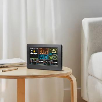 Preview: Station Météo Connectée Wi-Fi - Capteur Extérieur, Prévisions 5 Jours, Appli Gratuite - Thermomètre, Hygromètre, Baromètre, Écran Couleur XL