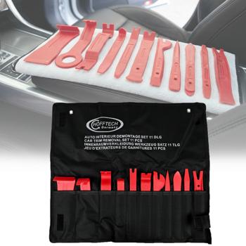 Zierleistenkeile-Set 11-teilig - Müheloses Entfernen von Zierleisten, Gummidichtungen & Türverkleidungen im Auto - Aus hochwertigem Kunststoff - Schont Material