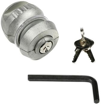 Preview: Antivol Robuste Tête d’Attelage - Sécurité Renforcée Contre le Vol Remorques & Caravanes - Installation Facile, Acier Ø 50x66mm