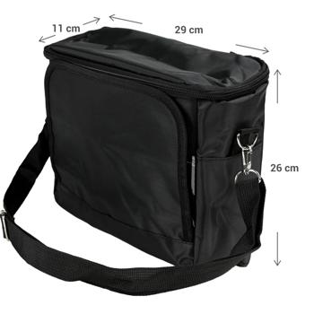 Preview: Vielseitiger Autositz-Organizer mit integrierter Kühltasche, schwarz – Rücksitz Organizer für Ordnung & Frische auf jeder Fahrt