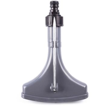 Preview: Flache Bewässerungsbrause mit Erdspiess - Feinregensprühkopf für Rasen & Beete - Mobil, stossfest, 1/2 Zoll Anschluss - Unauffällig & schonend