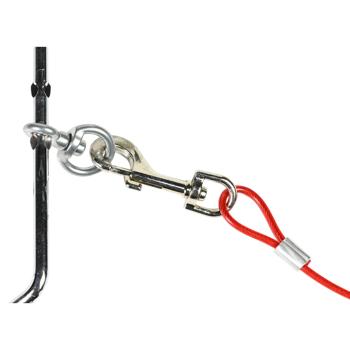 Preview: Anlegepflock für Hunde und Katzen - Inkl. 4m Leine & Karabinerhaken - Robuster Bodenanker für Garten, Camping & Strand - Freilauf & Sicherheit