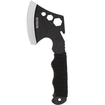 Preview: Multifunctional hand axe, 23.5 cm, with holster and belt holder, paracord handle winding, camping, hiking, survival, axe