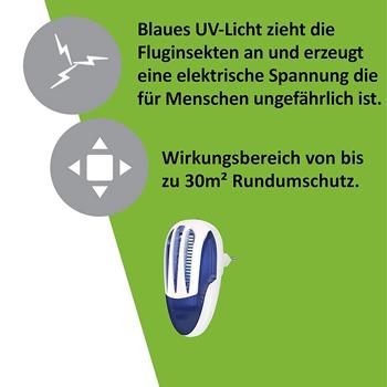 Preview: Killer di mosche e zanzare con luce UV