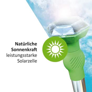 Preview: Universal Ultraschall-Tiervertreiber, Solar & Akku, bis 40 m², Hunde- & Katzenschreck, mobil, sichere Tierabwehr, ohne Chemie