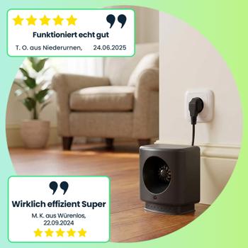 Preview: Ultraschall Mäuse- und Rattenabwehr 230V – effektiver Schutz bis 50 m² – chemiefrei, umweltfreundlich & geräuschlos – ideal für Haus, Garage & Keller