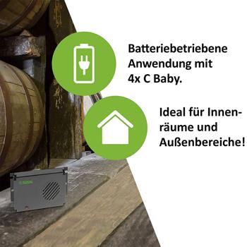 3x Ultraschall Vertreiber 3x ISOTRONIC Wildvertreiber &ndash; Vertreibt Waschb&auml;ren, F&uuml;chse, Wildschweine Mobil Per Ultraschall Wildtier Vertreiber