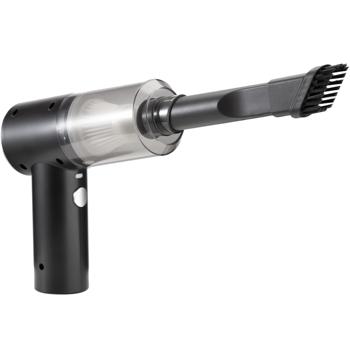 Preview: Aspirateur à Main Compact Sans Fil - Idéal Voiture & Maison - LED, Filtre HEPA, 3 kPa, 50W, Batterie 15 min, USB-C - Noir