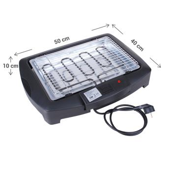 Preview: Griglia elettrica, 50 x 40 x 10 cm Preview: Griglia elettrica, 50 x 40 x 10 cm