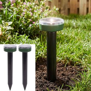 Set of 2 solar mole repellers, Ø 6 x 25.5 cm