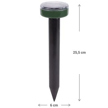 Preview: set of 4 solar mole repellers, Ø 6 x 25.5 cm