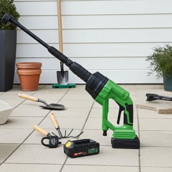 Effektiver Akku-Hochdruckreiniger, 20V, 0-22 bar, mit zusätzlichem Ersatzakku - völlig unabhängig von Strom- & Wasseranschluss