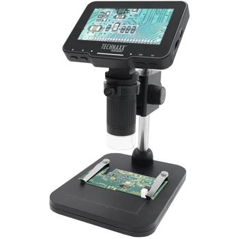 Preview: Microscope Numérique Pro - Écran IPS 4.3" - 50x Grossissement - Connexion PC (Windows/MacOS) - Batterie 1800mAh - 8 LEDs - Photo/Vidéo 720p Preview: Microscope Numérique Pro - Écran IPS 4.3