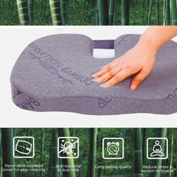 Preview: Bamboo seat cushion, 45 x 30 x 6.4 cm