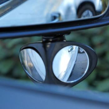 Preview: Toter-Winkel-Aussenspiegel für Autos - Erhöht Fahrsicherheit & entschärft toten Winkel - Einfache Montage, für links & rechts, Kunststoff & Glas 10x6x6 cm