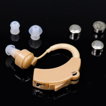 Preview: Lot 2 Amplificateurs Auditifs Discrets - Aide à l‘écoute pour conversations, TV, vie quotidienne - Étrier, étui, 3 bouchons, 3 piles AG13 - 6.5x5x1cm