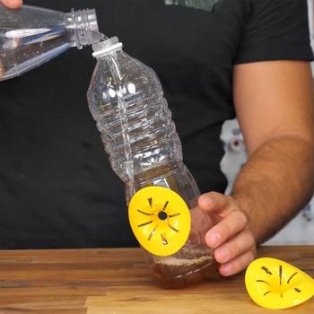 Preview: Wespenfalle für Plastikflaschen 6er-Set - Effektive Insektenbekämpfung ohne Chemie - DIY-Bausatz - Robust, 6.5x7 cm, wiederverwendbar